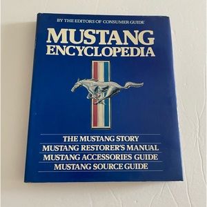 Vintage Mustang Car Encyclopedia book. Restorers manual assessories guide. 1982
